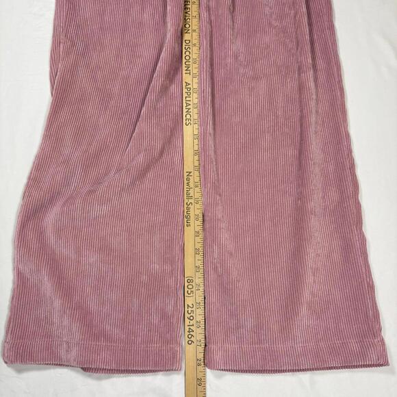 Skatie Corduroy Pants Women S Pink Wide Leg Baggy Venice Pull On Stretch NWT - Picture 8 of 13